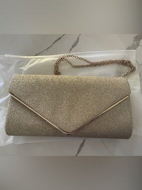 Gold shimmer purse NEW